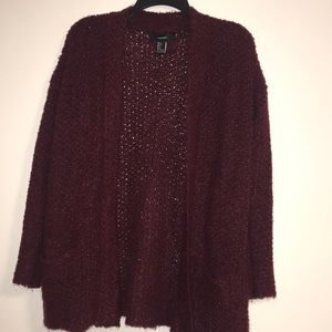 Burgundy cardigan✨